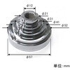 EA576F-501 Φ2-50mm 革ポンチチャック(EA576F-50用) エスコ 49986877