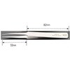 EA595EB-3 0.5x135mm 精密用ピンセット(ステンレス製) エスコ 50003232