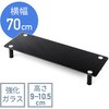 ガラス製机上ラック サンワダイレクト