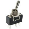X32CP Apem �g�O���X�C�b�` On-Off-On �P�ɑo��(SPDT) �p�l���}�E���g 15 A @ 250 V ac APEM 50019148
