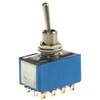Apem トグルスイッチ ラッチ 4極オン / オフスイッチ パネルマウント 400 mA @ 20 V ハンダ端子 APEM