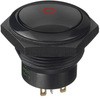 FPDR3D1422C1203 Apem �����{�^���X�C�b�` 200 mA @ 12 V dc �p�l���}�E���g 2�ɃI�� / �I�t�X�C�b�` APEM 50022255