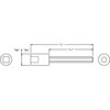 EA618WH-107 3/8"sqx 3/8"/157mm [Hex]rbg\Pbg GXR 50070116