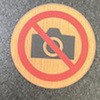 サインプレート 撮影禁止 光