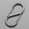 66x28mm Sカンスナップ(ステンレス製/ブラック) エスコ