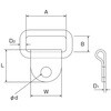 EA638BK-26 20mm グランドフック(ステンレス製) エスコ 50124235