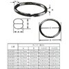 EA638D-6 51.2x3.1mm キーリング(スチール製/10個) エスコ 50125836
