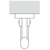 EA638DK-11 70x17.5x34mm ウォールフック(ステンレス製) エスコ 50125967
