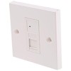 1xRJ45 Cat5e UTP socket wallplate RS PRO