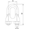 EA638RZ-10 10mm ワイヤーロープクリップ(ステンレス製) エスコ 50135548
