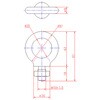 EA638SN-62 M10 x 18mm アイボルト(ステンレス製) エスコ 50136695