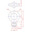 EA638SN-64 M16 x 27mm アイボルト(ステンレス製) エスコ 50136713