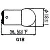 EA758ZK-62 DC12V/ 10W 電球(シングルベース回転灯用/3個) エスコ 50230818