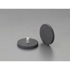 Φ88x8.5mm 強力マグネット(ねじ付・ラバーコート/2個 エスコ