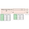 EA824BH 2.0-6.0mm 9本組六角軸ショートドリルセット(HSS) エスコ 50301317