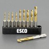 2.0-6.0mm 10本組六角軸ショートドリルセット エスコ