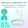 MPA-CLY07BK LightningP[u C-Lightning PDΉ 炩 XRlN^ Fؕi USB ^CvC CgjO X}[gtH ^ubg GR 50351605
