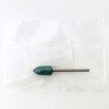 10x20mm/3mm軸 軸付砥石(砲弾型/緑) エスコ