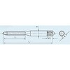 EA829EG-5B M 5 x0.5  ハンドタップ3本組(HSS) エスコ 50358403