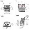 EA925A-4 235x190x120mm 腰 袋(3段) エスコ 50428394
