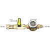 EA104AE F1/4"xF1/4" バルブ付サイトグラス エスコ 50471453