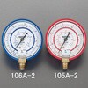 EA105A-2 [R404A・R407C・R134a] Φ68mm 圧 力 計 エスコ 50472406