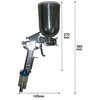 EA121A-1 400ml スプレーガン(上カップ式/フィルター付) エスコ 50508964