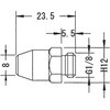 EA123AF-1 1.5mm穴/G 1/8" ノズル(エアーブローガン用) エスコ 50512577