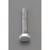 w3/8"x 70mm 六角全ねじボルト(どぶメッキ/4本 エスコ