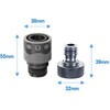 EA124GB-1A 3/4"NH クイックコネクターセット エスコ 50522553