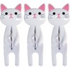 ME241 ねこのおすわり洗濯ばさみ 3pcs 明邦 50537403