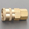 Rc 1/4" 雌ねじソケット(20型/真鍮) エスコ