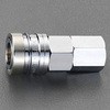 Rc1/4" 雌ねじソケット(ワンプッシュ/ロックガード付) エスコ