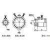 ZWBI16 厚鋼防水ねじなしコネクタ 三桂製作所 50553835