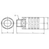 EA153ED-1 R 1/8"  サイレンサー エスコ 50571806