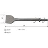 EA159SD-12 10.2x216mm エアー用チゼル(フラット/ワイド) エスコ 50580093