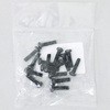 M4x15mm ナベ頭小ねじ(ステンレス/黒色/16本) エスコ