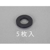 M16/17.0x50x3.0mm 平ワッシャー(TPR製/黒/5枚) エスコ