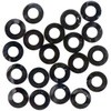 M4/4.3x9.0x0.8mm 平ワッシャー(ナイロン製/黒/20枚 エスコ