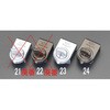 サッシ窓用固定金具(ロック付/シルバー) エスコ