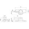 EA951BH-11 81x24.5mm クレセント(錠無し) エスコ 50608486