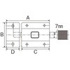 EA951BL-11 61.4x35.4mm ラッチ(ステンレス製) エスコ 50608687