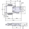EA951BR-60 89x 25 mm パッチン(ステンレス製) エスコ 50609712