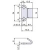 EA951BR-71 16x14mm パッチン用フック(ステンレス製) エスコ 50609798