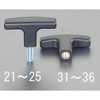 M10x30/80x20mm T型ノブ(雄ねじ) エスコ