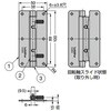 EA951CR-32 100x50mm 脱着可能ヒンジ(ステンレス製) エスコ 50614208