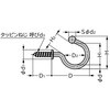 EA951DA-34 Φ4.5x 40mm フック・ねじ付(ステンレス製/2本) エスコ 50616642