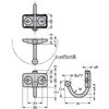 EA951DG-26 36x38.3mm 回転フック(ステンレス製) エスコ 50617735