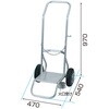 EA330FA-10 420x450x970mm/28kg プロパンボンベ用台車 エスコ 50617988