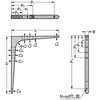 EA951E-22 120x100x15mm 棚 受(アンバー) エスコ 50619738